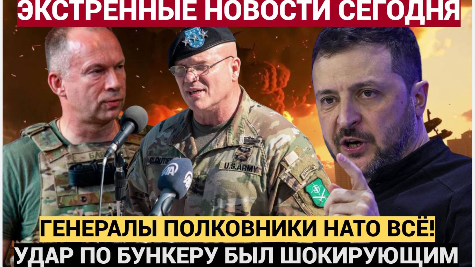 Срочно! Генералы, полковники ЛИКВИДАЦИЯ Уничтожен штаб командования . Все в ШОКЕ!
