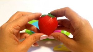 FRUITS AND VEGETABLES Velcro Toy Cutting Pretend play for kids
