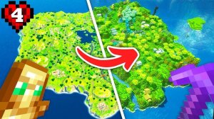 Я воссоздал остров Fortnite в Minecraft Хардкор! #майнкрафт #майнкрафт_хардкор