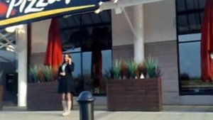 transvestite / tgirl shopping in public mall crossdressing