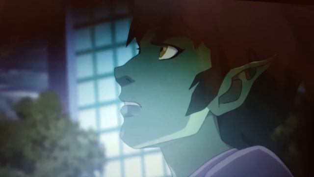 Teen Titans: The Judas Contract - Tara and Beast Boy kiss scene смотреть онлайн