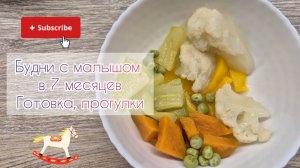 Будни с малышом в 7 месяцев: прогулки, готовка