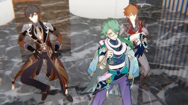 【MMD Genshin Impact】CH4NGE【Zhongli,Childe,Baizhu】