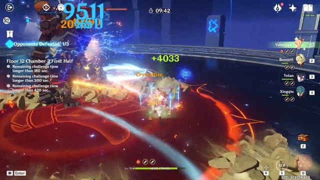 Genshin Impact - Yoimiya + Yae (Double Hydro Vape/Nahida Quicken) on Spiral Abyss 3.5 Floor 12 9* смотреть онлайн