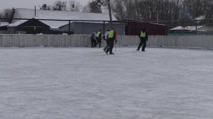 товарищеская встреча по хоккею с мячом без коньков.