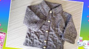 Жакет спицами для мальчика 🧶 Расскажу как вязала 🧶