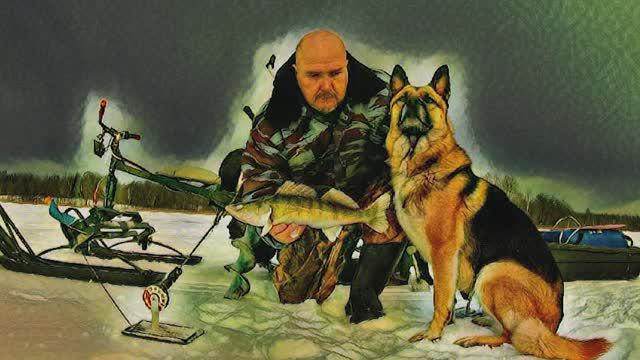 Зимняя рыбалка на Селигере,ловим с Джессикой судаков на жерлицы