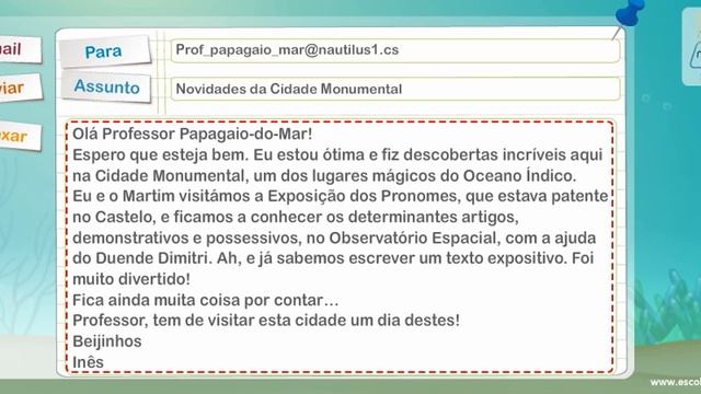Escola Mágica 4.º Ano Português - E-mail (características) смотреть онлайн