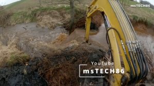 Huge Beaver Dam - Beaver Dam Removal With Excavator No.139 - Cabin View