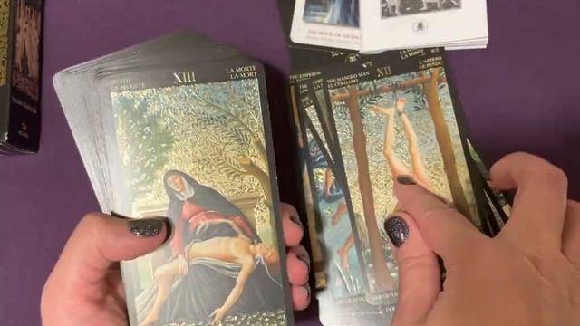 Обзор колоды таро Golden Botticelli Tarot bu LoScarabeo