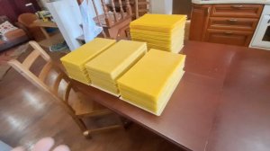 Красивое морозное утро. Изготовление вощины в домашних условиях. Часть 2