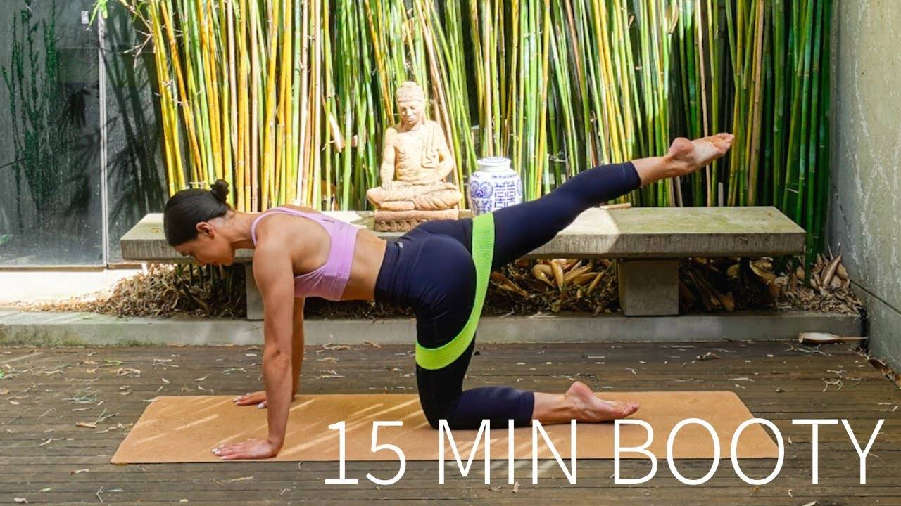 Move with Nicole - 15 MIN BOOTY BAND WORKOUT (Knee Friendly) ｜｜ At-Home Pilates