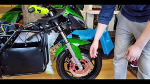 Удобная противоугонка для мотоцикла!