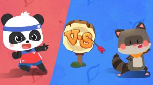 Чемпионат маленькой панды - стрельба и бег  | Мультфильм для детей