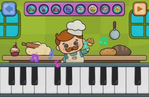 Нашему повару нужна музыка, чтоб приготовить вкусную еду! Игры и мультики для малышей.