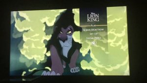 DVD Menu of The Lion King 2017 Release