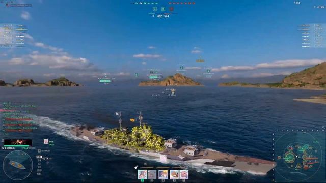 World of Warships Clan Battle (Season 19) “Barracuda” [4-FUN] vs [T3I0F] смотреть онлайн