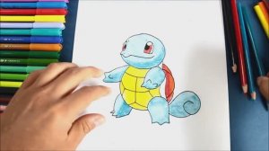 Как нарисовать Сквиртла (Pokemon GO)