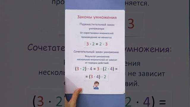 Законы умножения! Как умножать числа?