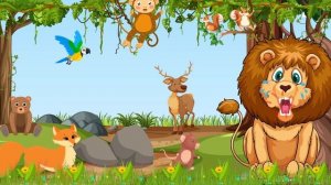 Cartoon Stories for Kids | Lion and Mouse Story. Animal Moral Story. Animal Bedtime Stories for kid