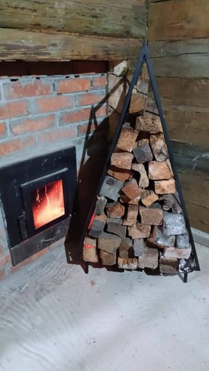 Дровница из профильной трубы