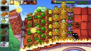 Plants vs Zombies Survival Roof #1