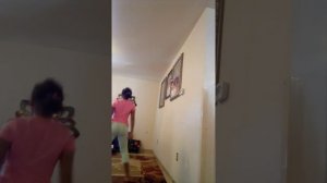 she is a bad sister. hidden camera.