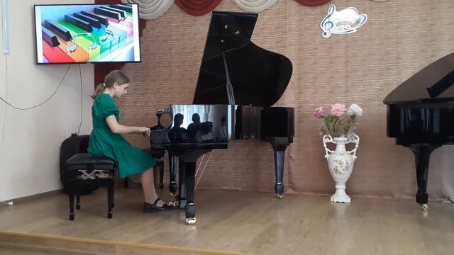 И.С.Бах Менуэт Соль-мажор. Ипекчиева Камилла. смотреть онлайн