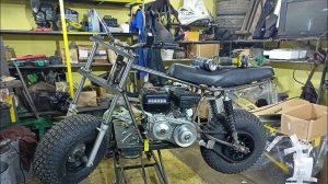 часть 3, самодельный мотоцикл с двигателем от мотоблока, Мотовездеход,