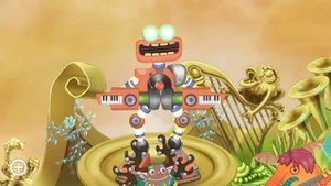 Разбудил редкого коробаса на золотом острове в игре My Singing Monsters