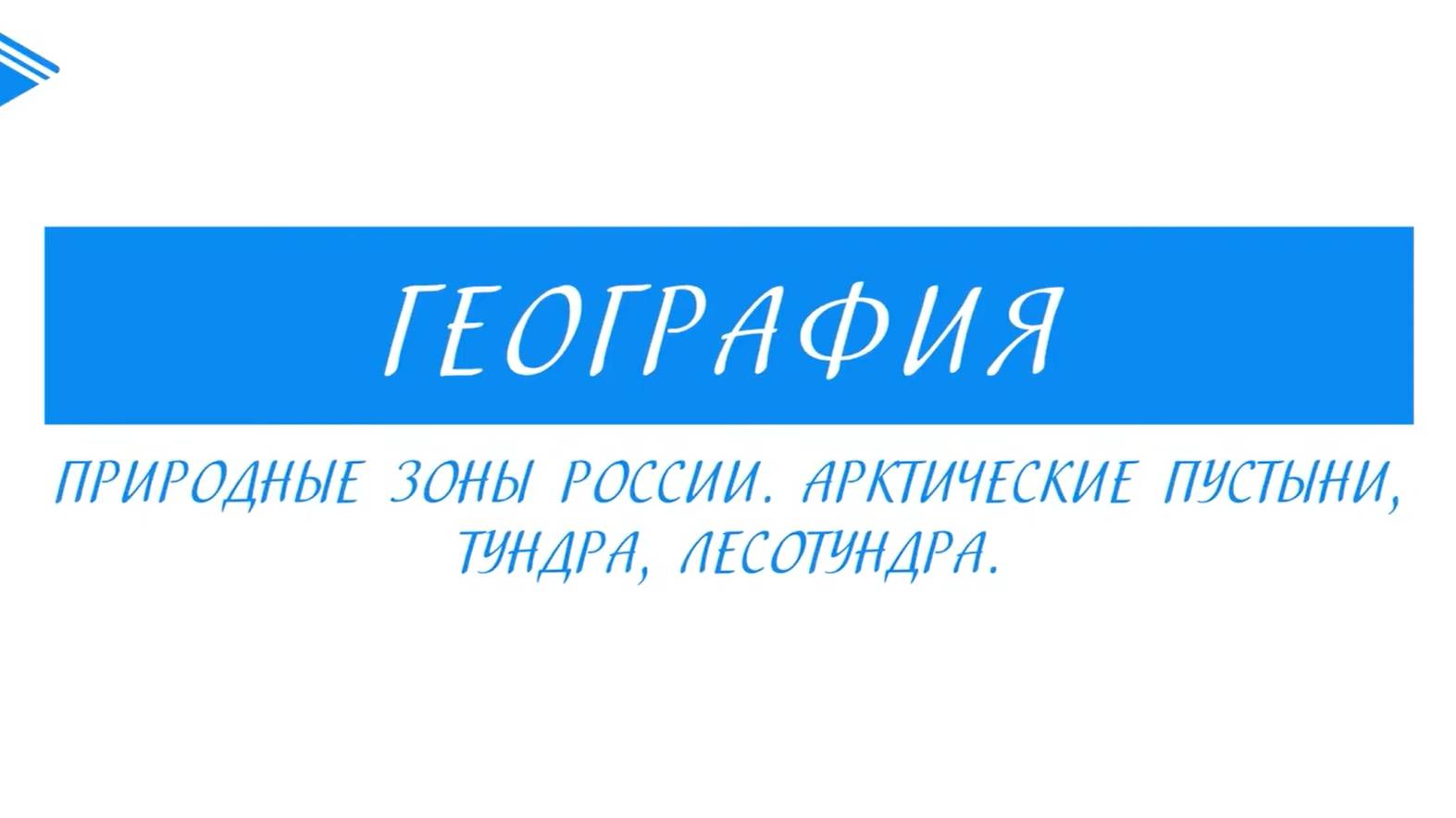 8 Класс - География - Природные зоны России. арктические пустыни, тундра, лесотундра