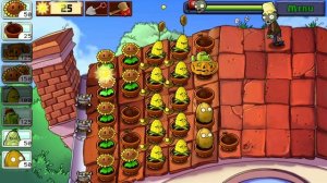 Plants vs Zombies Survival Roof #1