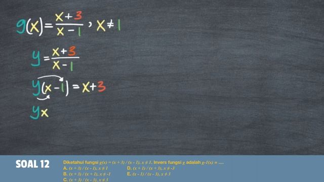 Belajar Menentukan Nilai Invers Suatu Fungsi смотреть онлайн