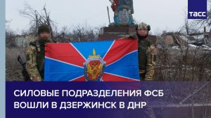 Силовые подразделения ФСБ вошли в Дзержинск в ДНР