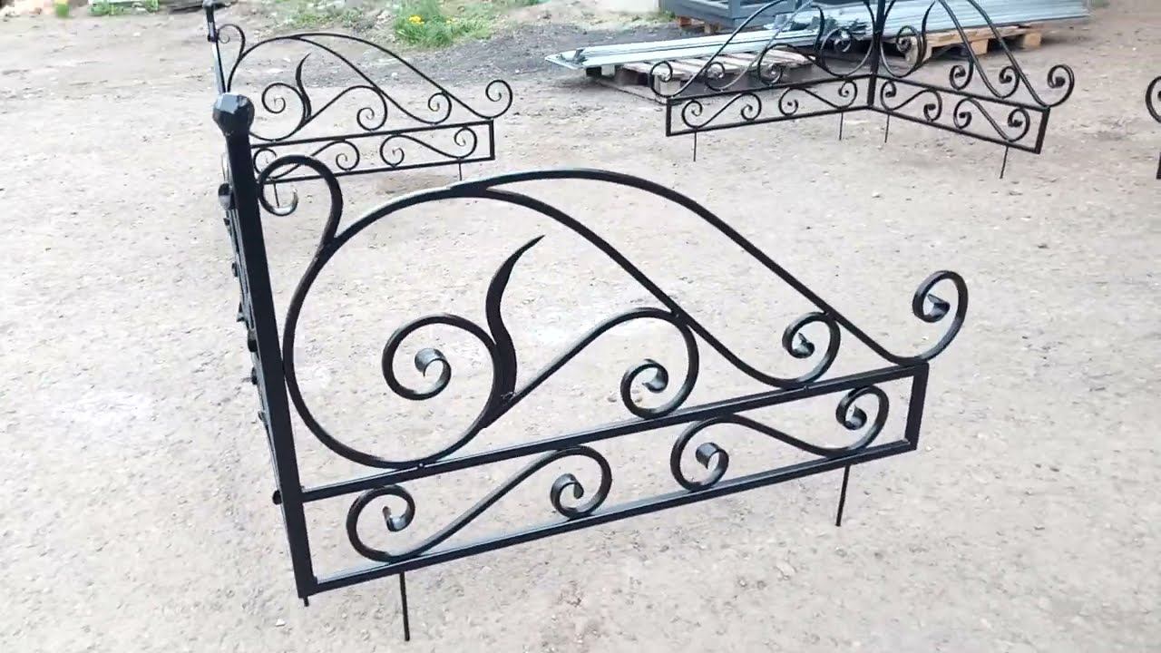 Уголки на могилку с элементами ковки смотреть онлайн