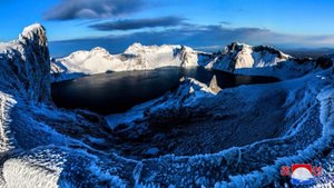 백두산의 겨울. Зима в горах Пэкту.