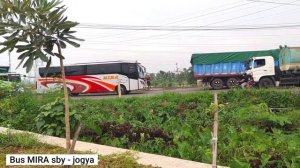 BUS MIRA VS PO GUNUNG HARTA