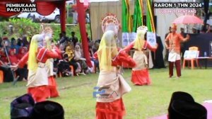 PEMBUKAAN PACU JALUR RAYON 1 THN 2024 HARI KE 1 DI LUBUK TERENTANG.COVER TARI PERSEMBAHAN.#pacujaur