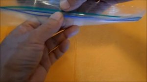 Close a Zip Lock bag fast and secure