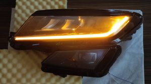 ДХО - Поворотник. Работа штатного блока led фар Skoda Kodiaq