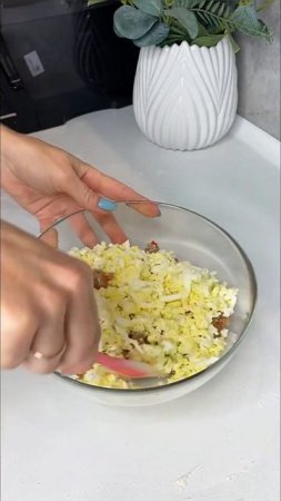 Пирог с мясом из бездрожжевого теста!