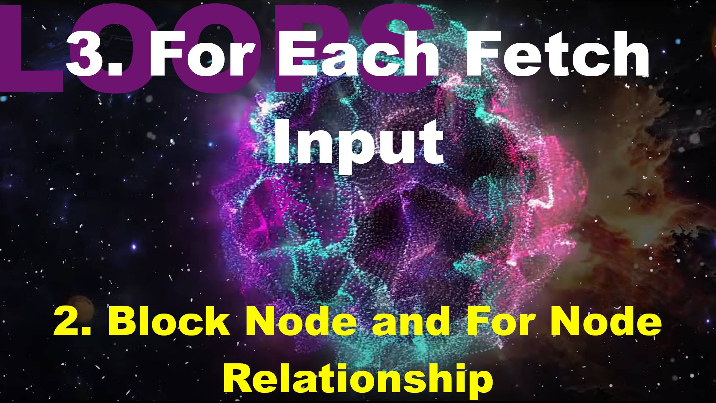 3.2. Block Node and For Node Relationship