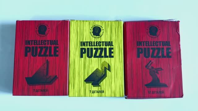 Intellectual puzzle Головоломка Кораблик 7 деталей Лебедь 7 деталей Скульптура 12 деталей Ответ смотреть онлайн