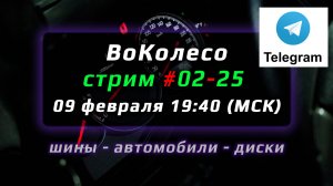 Запись стрима ВоКолесо в Telegram – № 02-25 от 09 февраля 2025