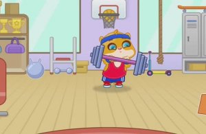 Давайте поможем хомяку позаниматься спортом. Игры для малышей.  Логопедический мультик. Обучение.