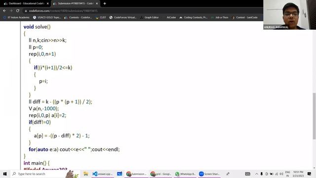 Codeforces Educational Round 145 (Div. 2) | A-D Solutions by Anurag Agarwal @Senior