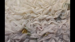 Старый тюль+3 необычные лапки= Необычная мочалка. Утилизация старого тюля.