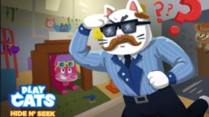 прячусь от охранника , но я котик !