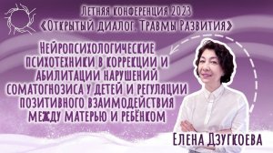 Елена Дзугкоева. «Нейропсихологические психотехники в коррекции у детей».