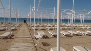 Турция 2021. Пляж отеля Diamond Premium Hotel & Spa